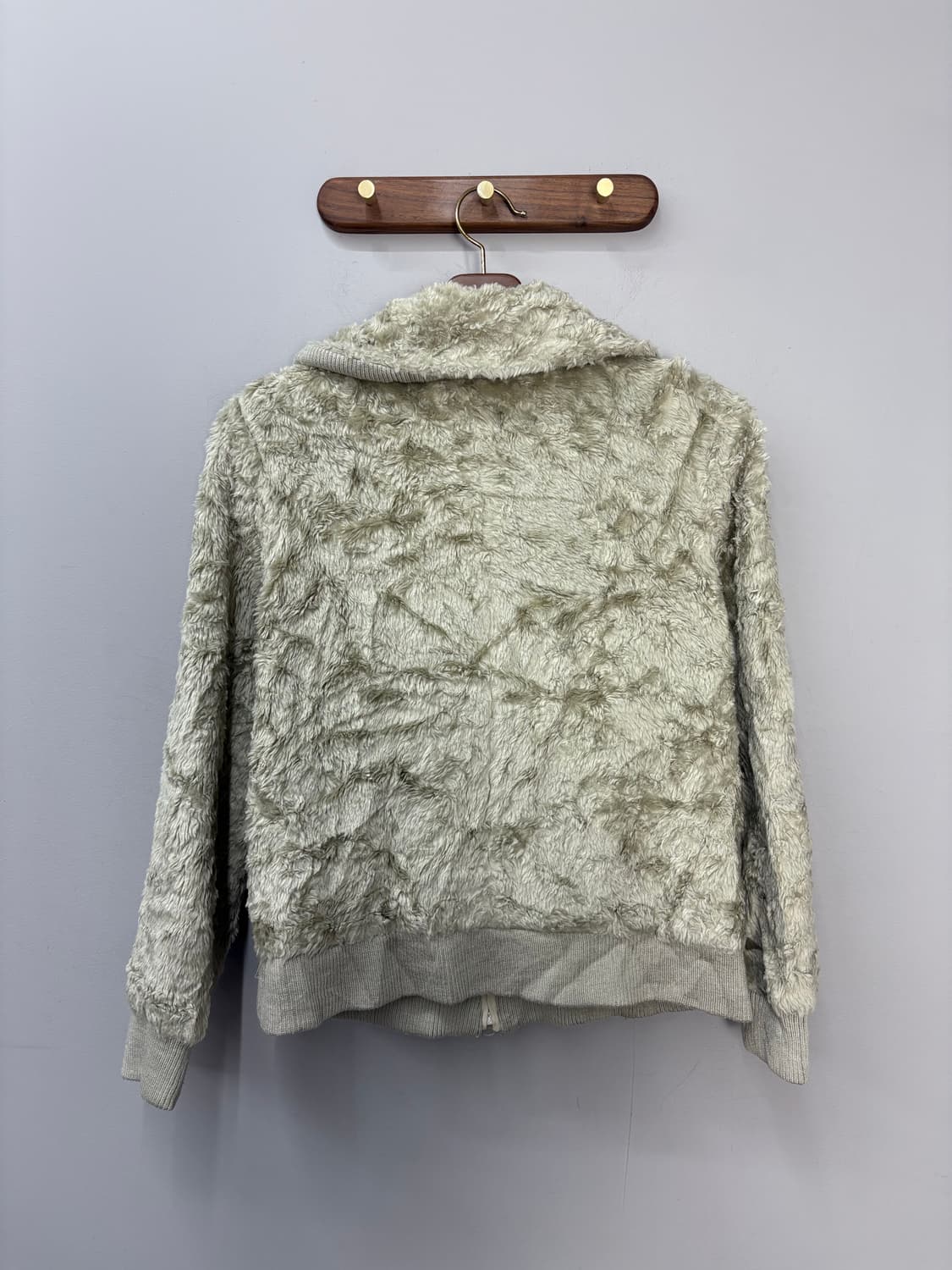 일본 빈티지 퍼 집업 투웨이 자켓 A2987 상품이미지5