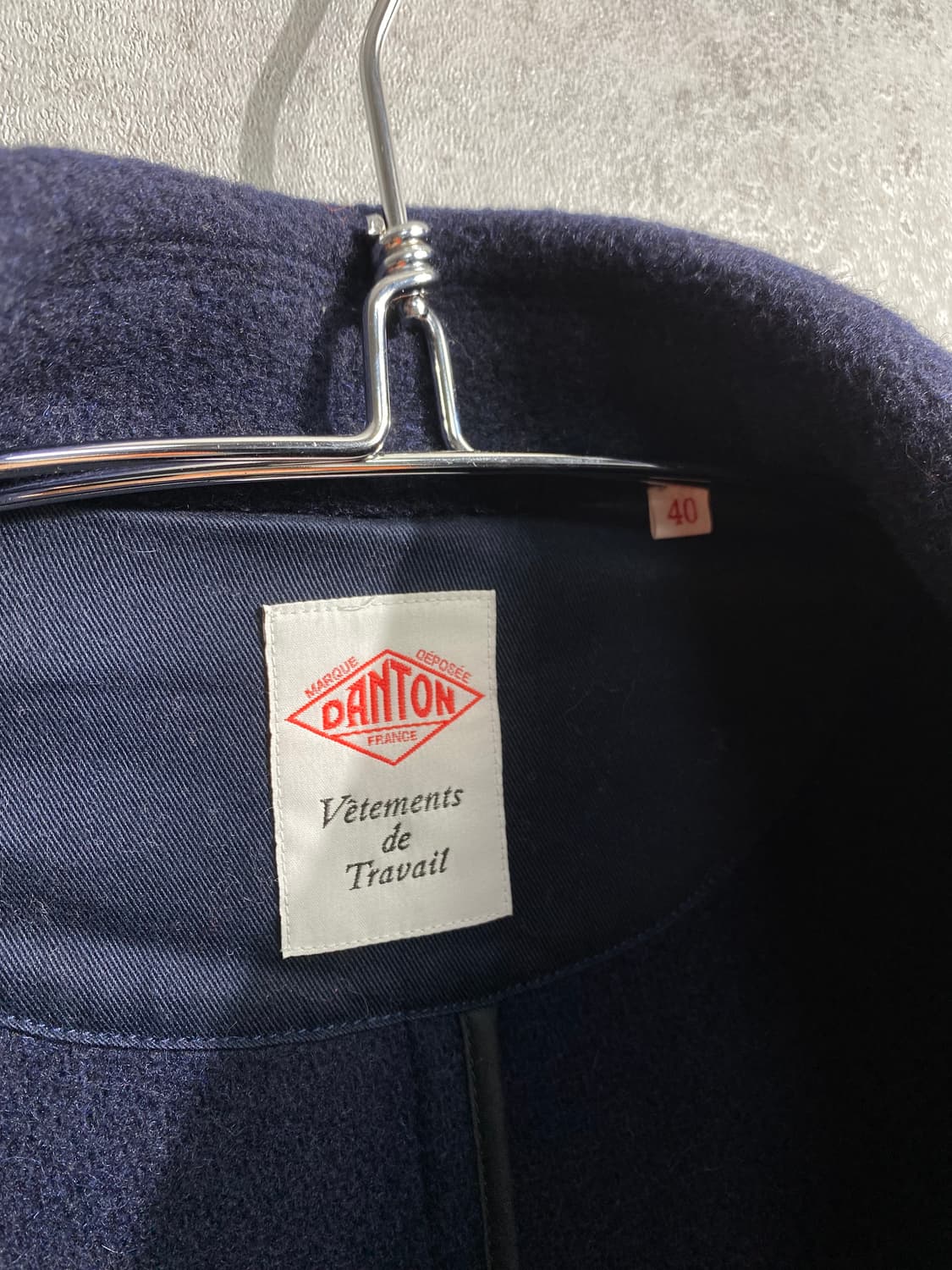 [40] Danton 단톤 네이비 울 코트 Made in Japan 상품이미지5