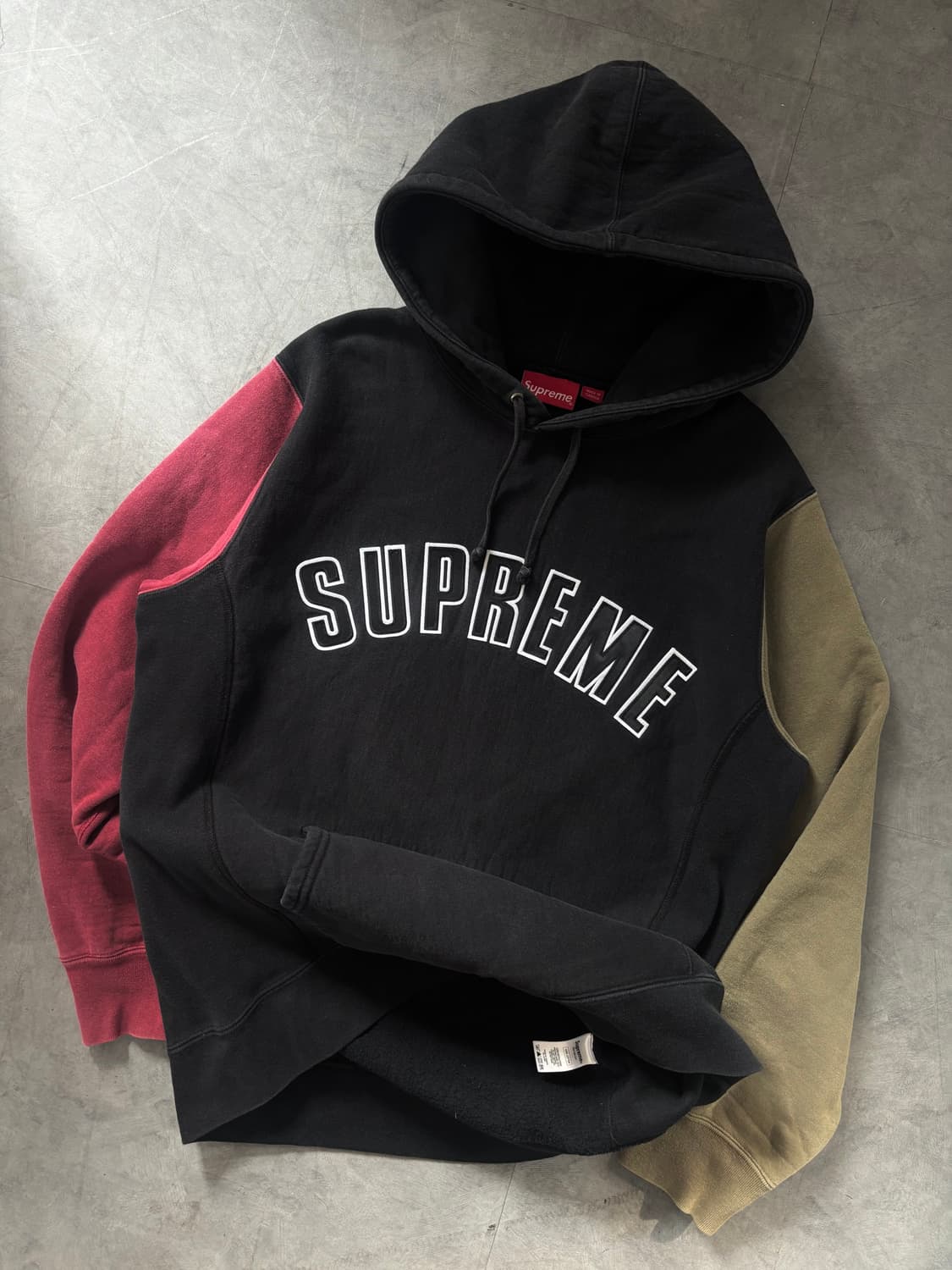 Supreme 슈프림 컬러블록 아치로고 후드티 상품이미지4