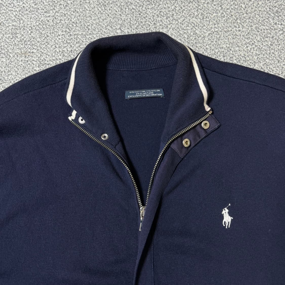 폴로 랄프로렌 니트 집업 네이비 L 상품이미지7