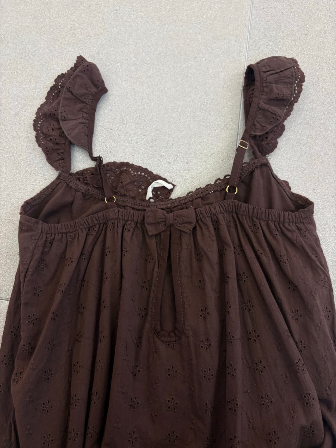 리즈리사 브라운 나시 원피스 상품이미지3