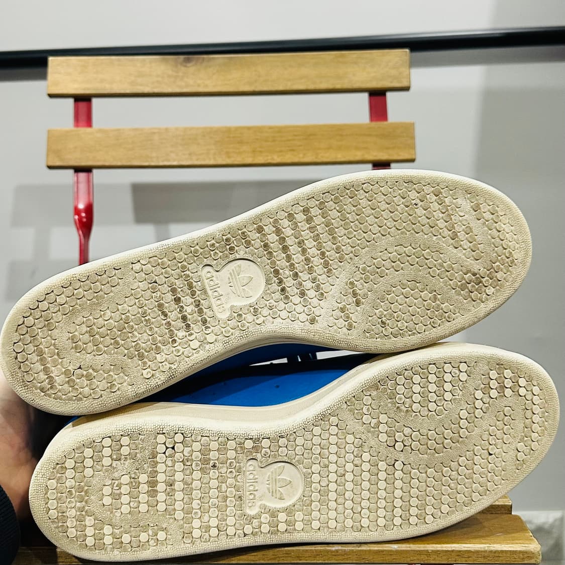 285) 아디다스 운동화 남성 남자 신블 스탠스미스 블루 상품이미지6