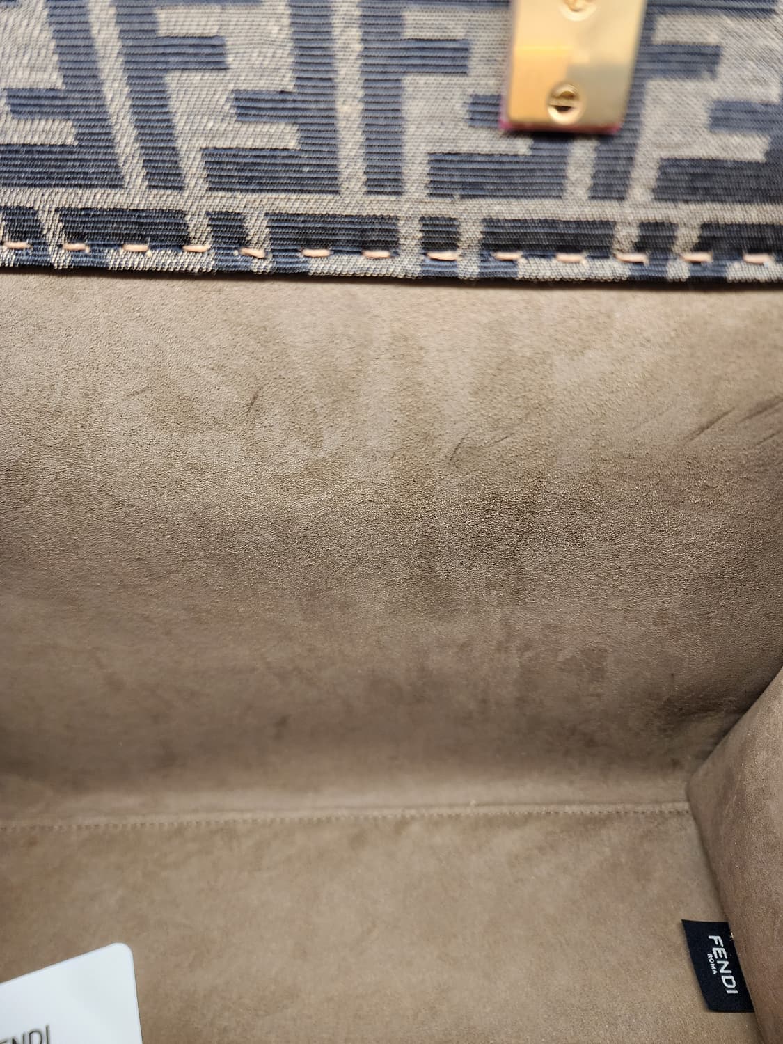 펜디 8BH386 선샤인 패브릭 토트 숄더백 미듐 브라운 상품이미지7