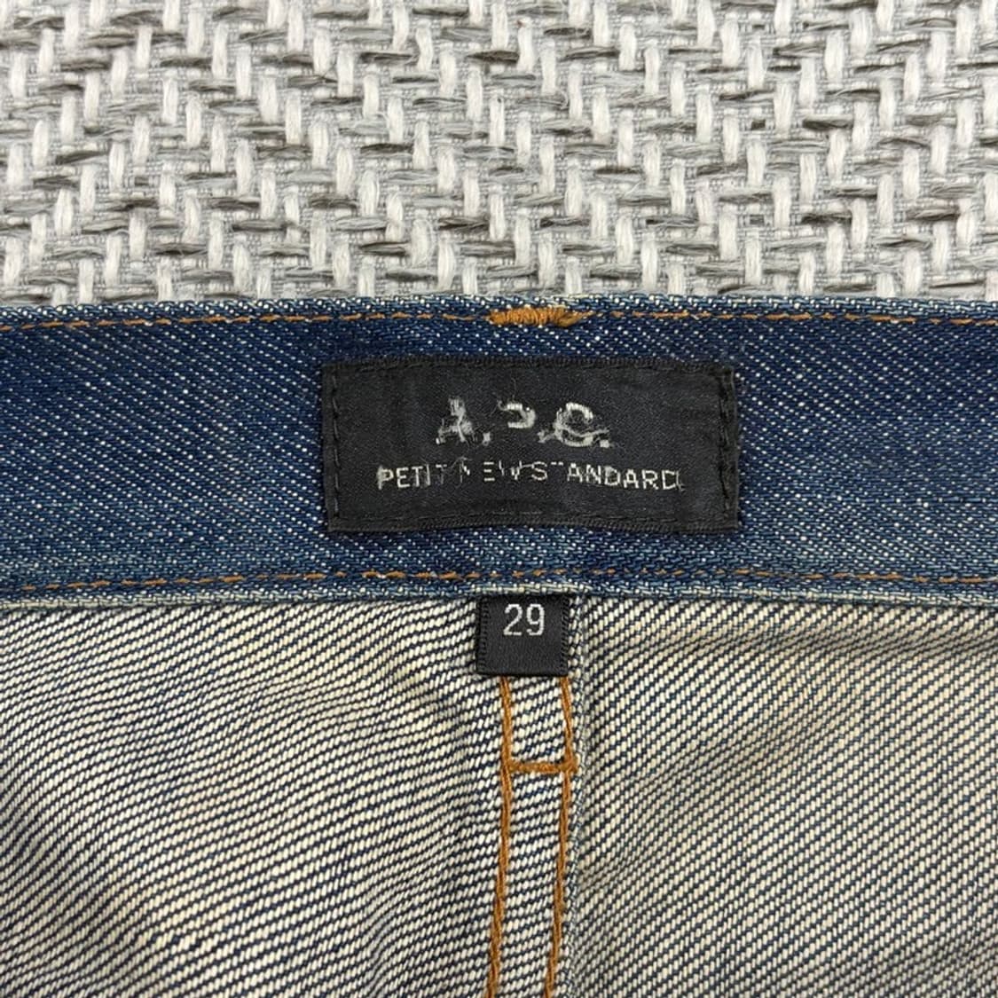 아페쎄 워시드 슬림핏 데님팬츠 v3241 상품이미지6