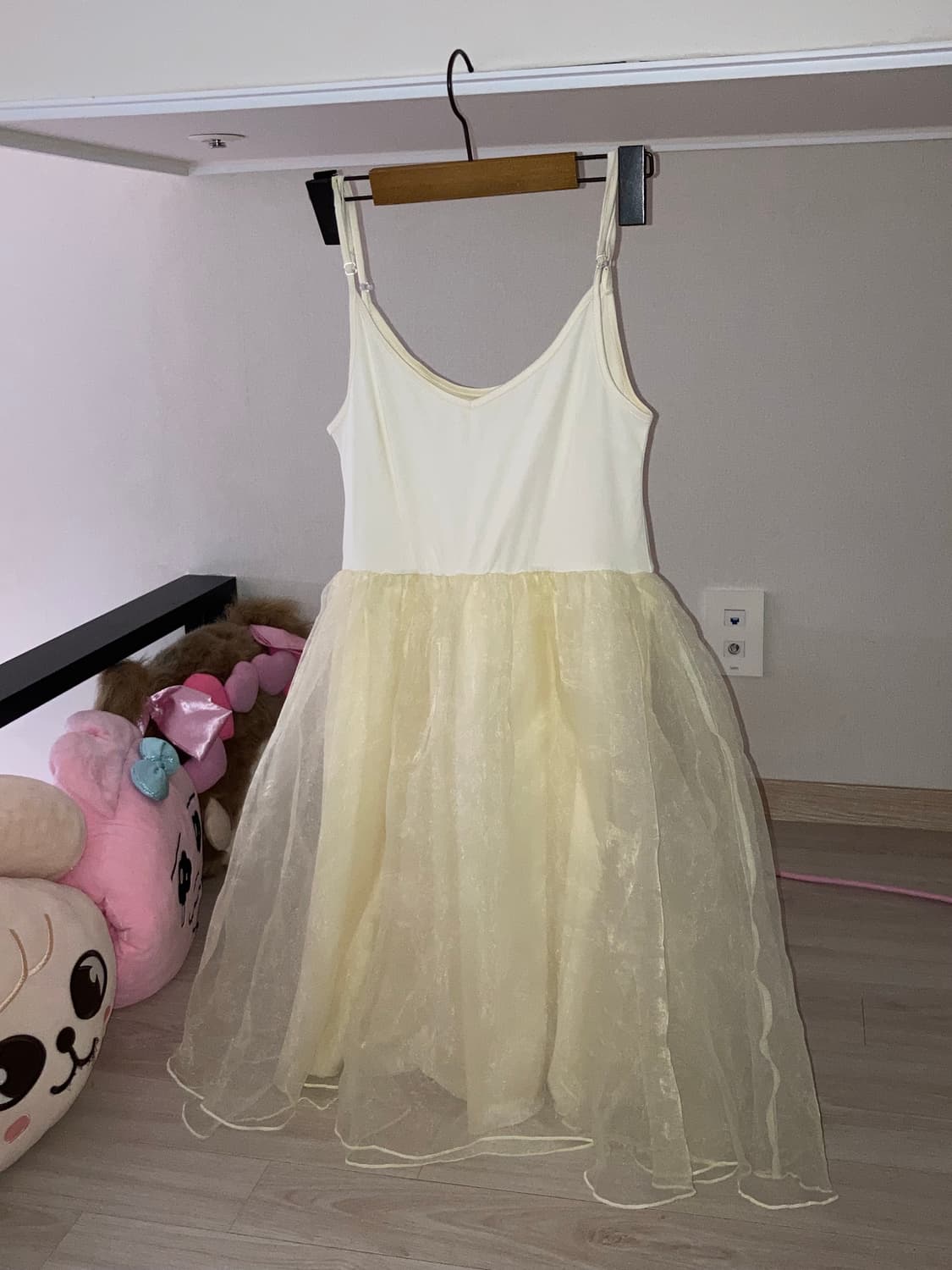 아기토끼 퍼모자 바나나우유 발레코어 원피스 도트 땡땡이 꽃패치 가디건  상품이미지6