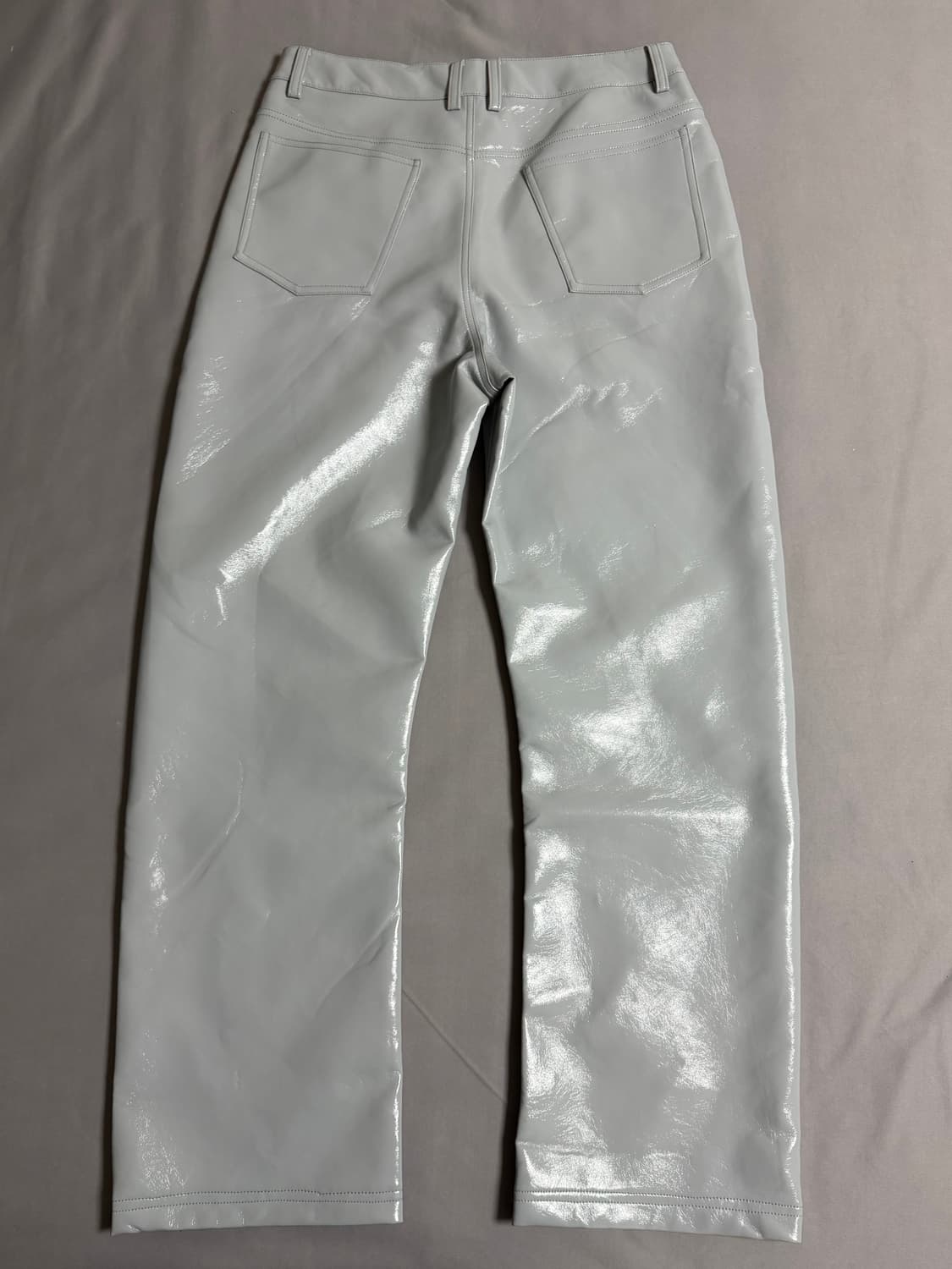 (M) 엔타이어스튜디오 WET 레더 팬츠 와이드 상품이미지8