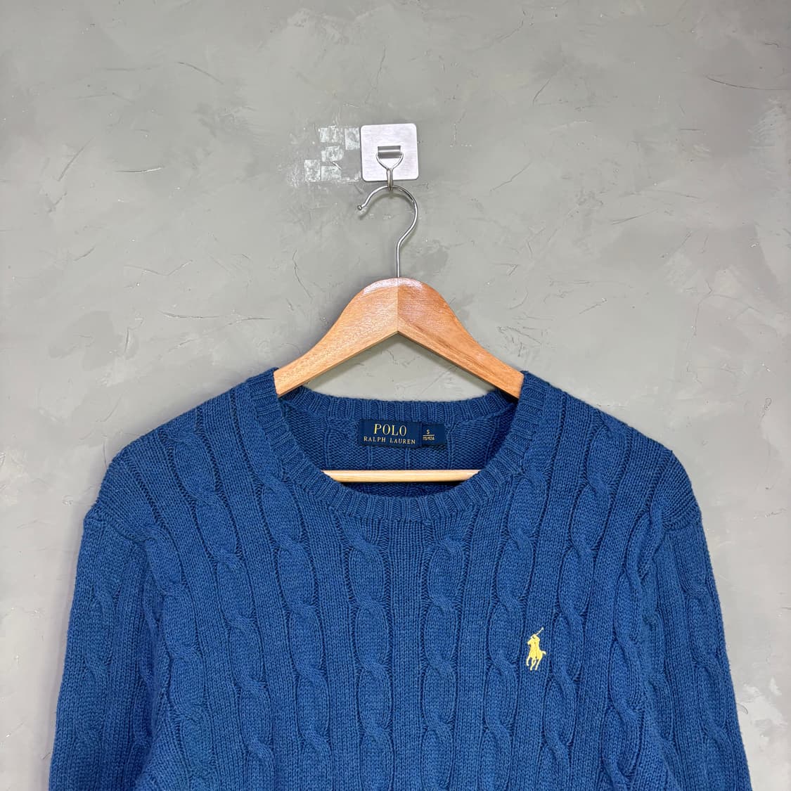 폴로 랄프로렌 꽈배기 니트 블루 상품이미지2