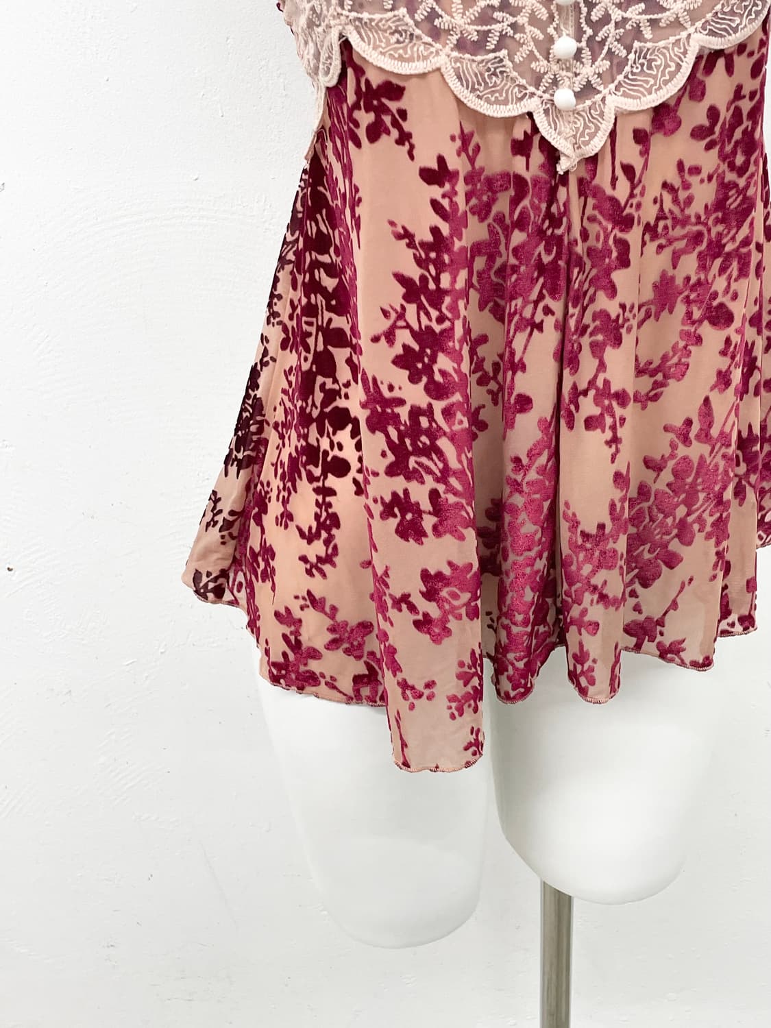 오리엔탈 플로럴 버튼 슬립 상품이미지3