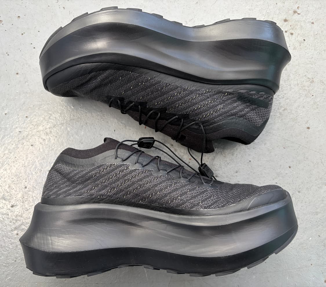 살로몬 x 꼼데가르송 옴므 펄사 플랫폼 블랙 CDG x Salomon P 상품이미지4