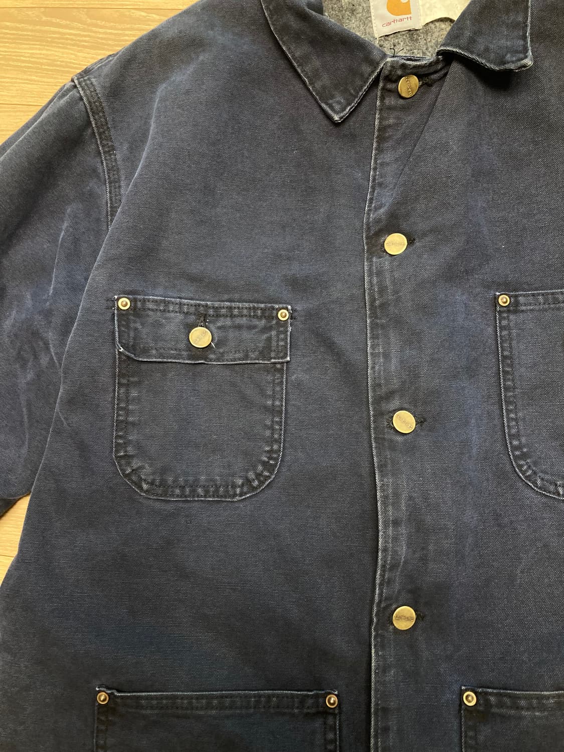 90s 칼하트 캔버스 카라 초어자켓 상품이미지5