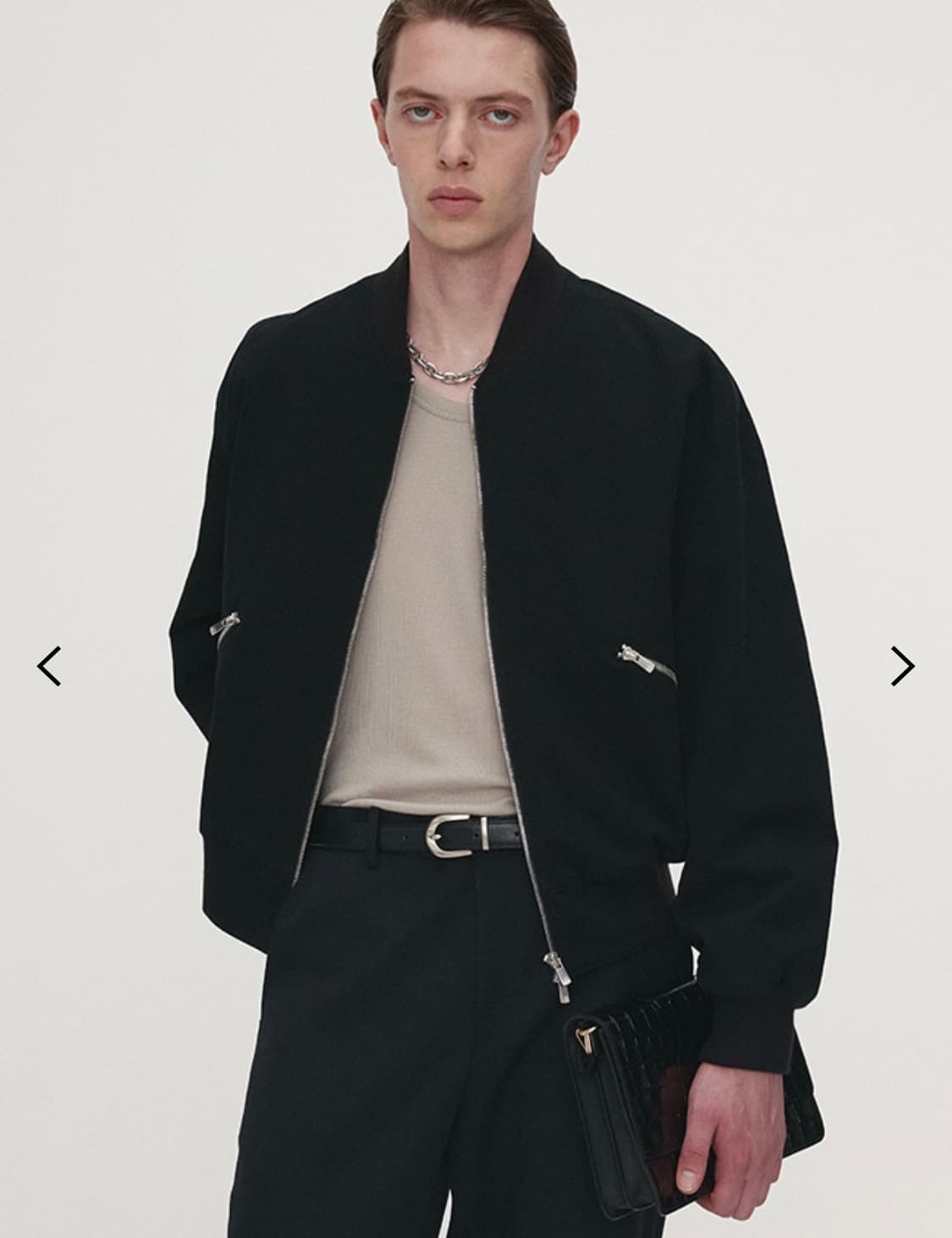 [XL]토니웩 가먼트 워시드 코튼 봄버 자켓 상품이미지1