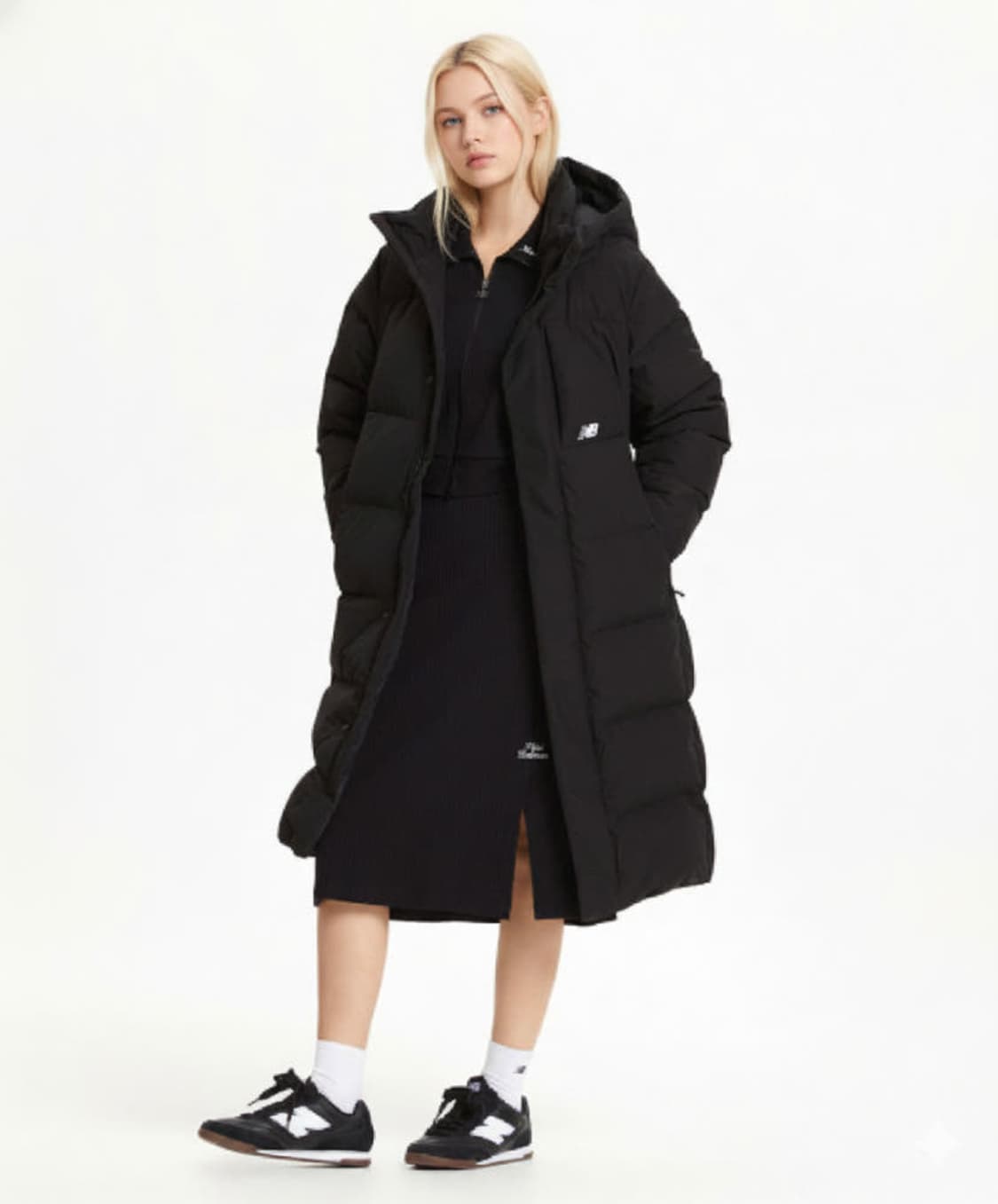 뉴발란스 롱 구스다운 패딩(차콜) 상품이미지1