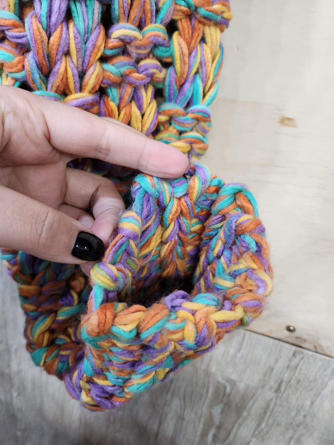 585) 어나더타입 그물 니트 상품이미지4