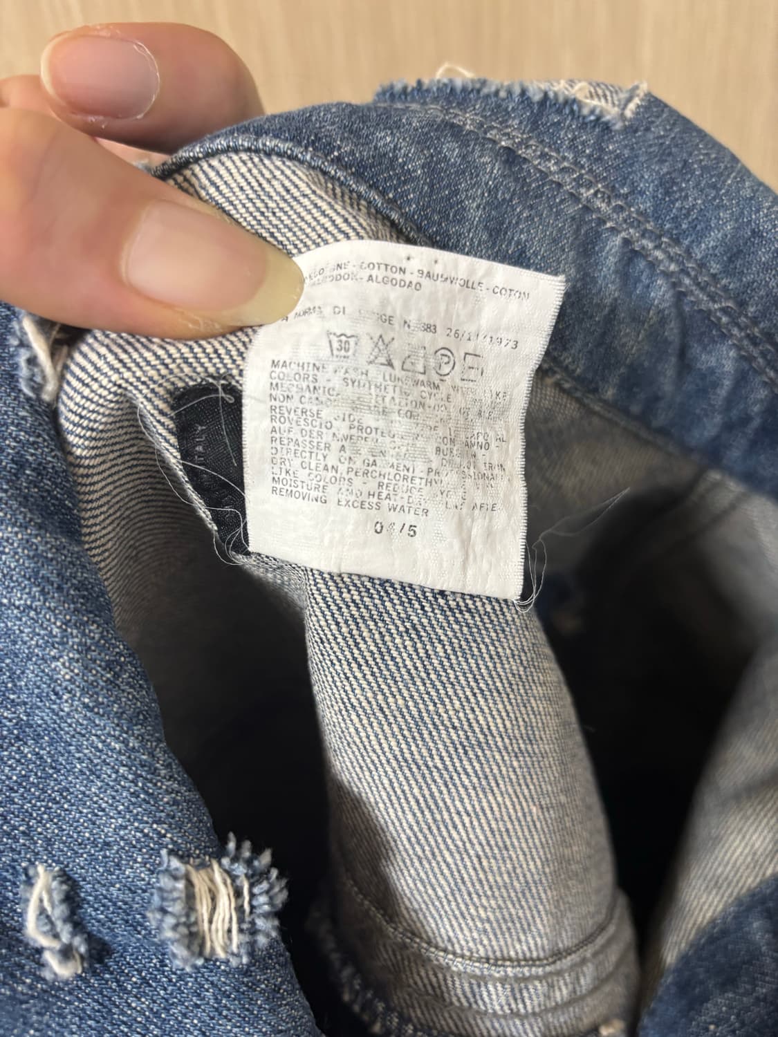 돌체앤가바나 데님 자켓 데미지 워싱 상품이미지9