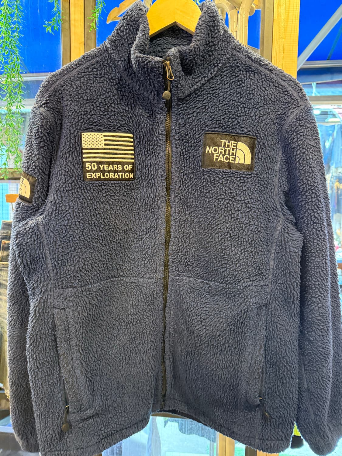 노스페이스 50주년 네이비 후리스 자켓 상품이미지1