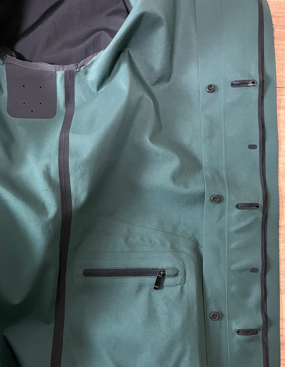 Z 제냐 후드 코트 블랙 XL 상품이미지4