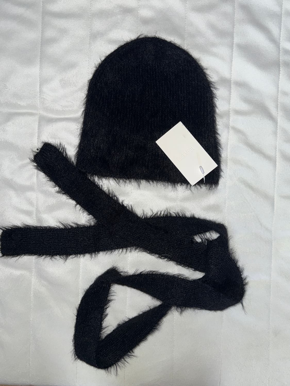 108pound 앙고라 비니 & 미니 머플러 상품이미지1