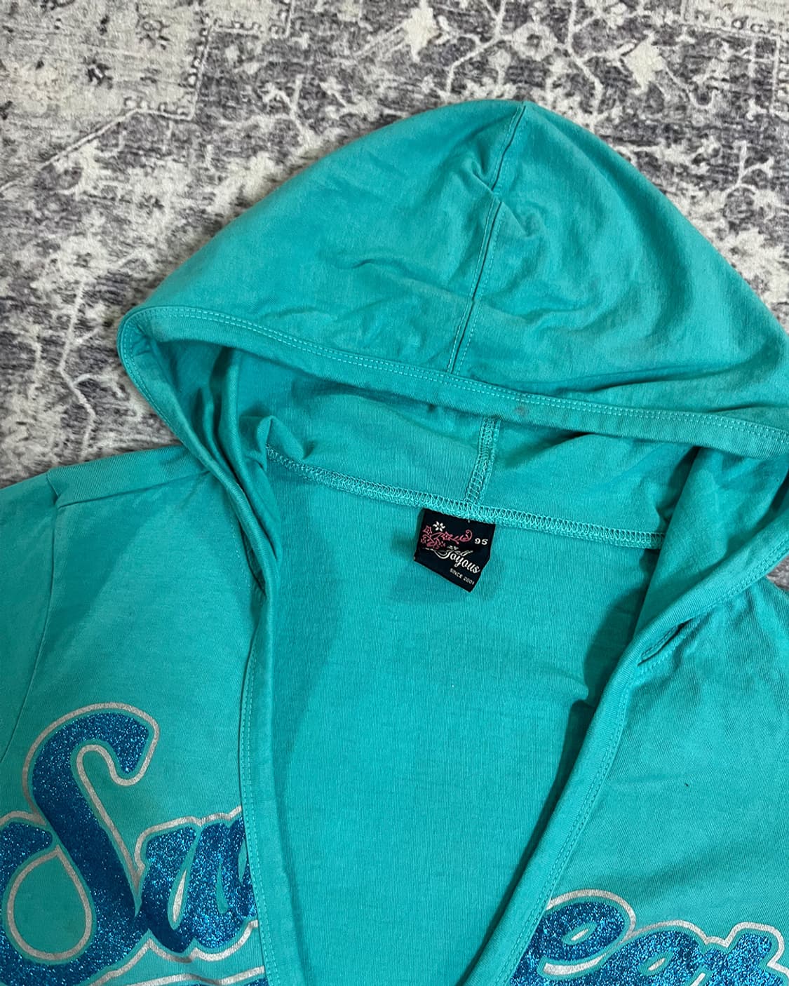Y2K Sweet Glitter Hooded Top 상품이미지6