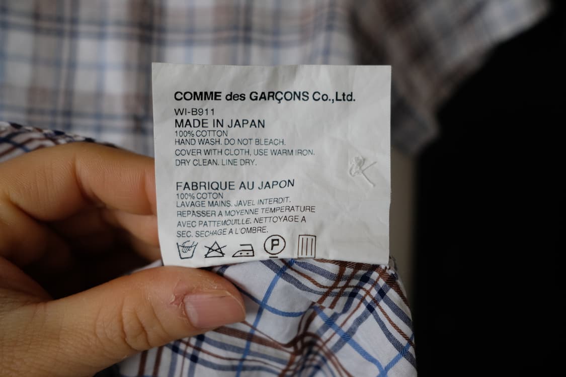 eYe 준야와타나베 꼼데가르송 반팔 셔츠 s 상품이미지3