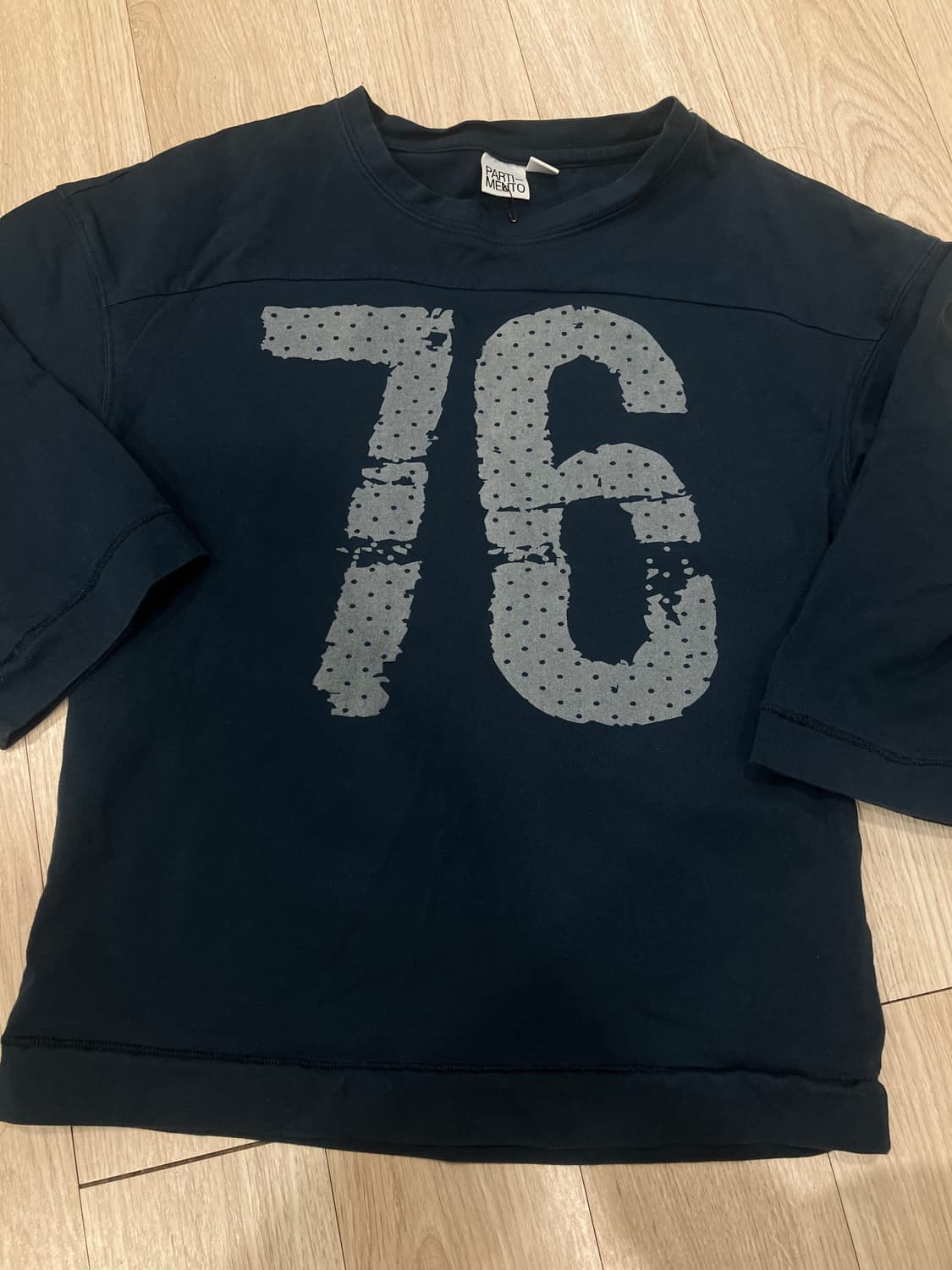 파르티멘토 76 PRINTED FOOTBALL TEE_NAVY 상품이미지1