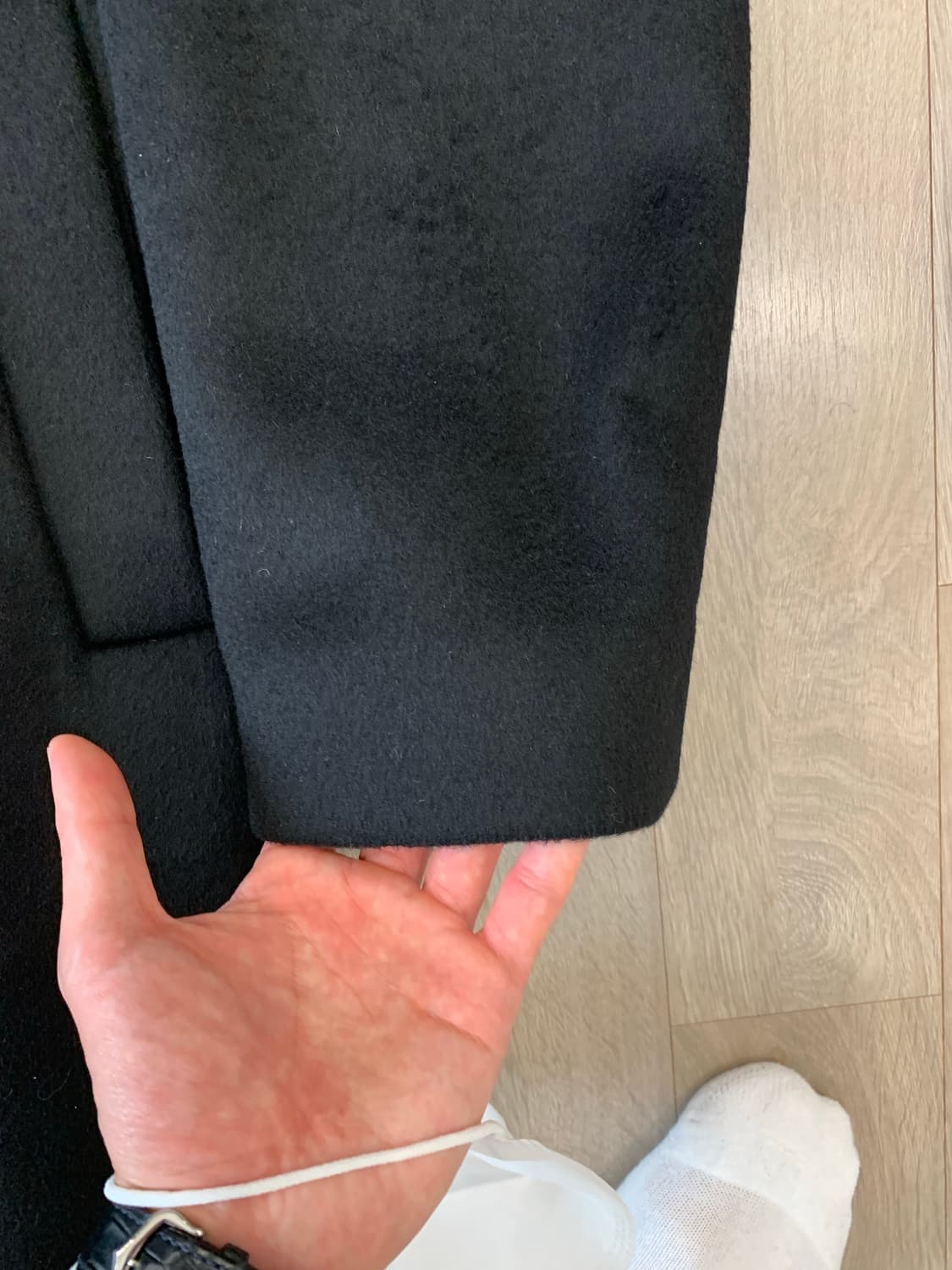 SAVAGE 블랙 더블 롱 코트 L 상품이미지5