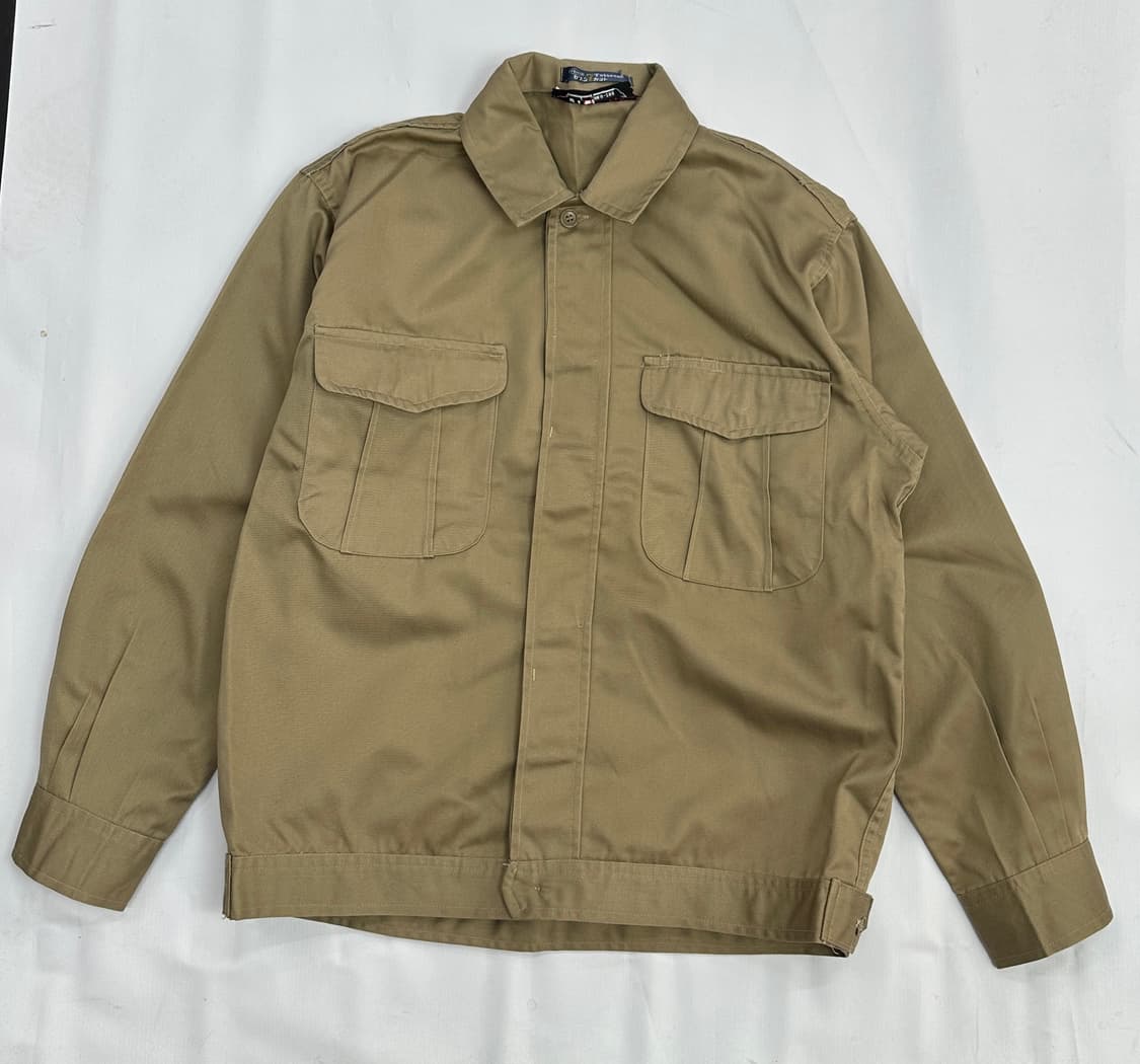 7 Tetoron 브라운 베이지 봄버 자켓 일본 빈티지 아우터 자켓 상품이미지2