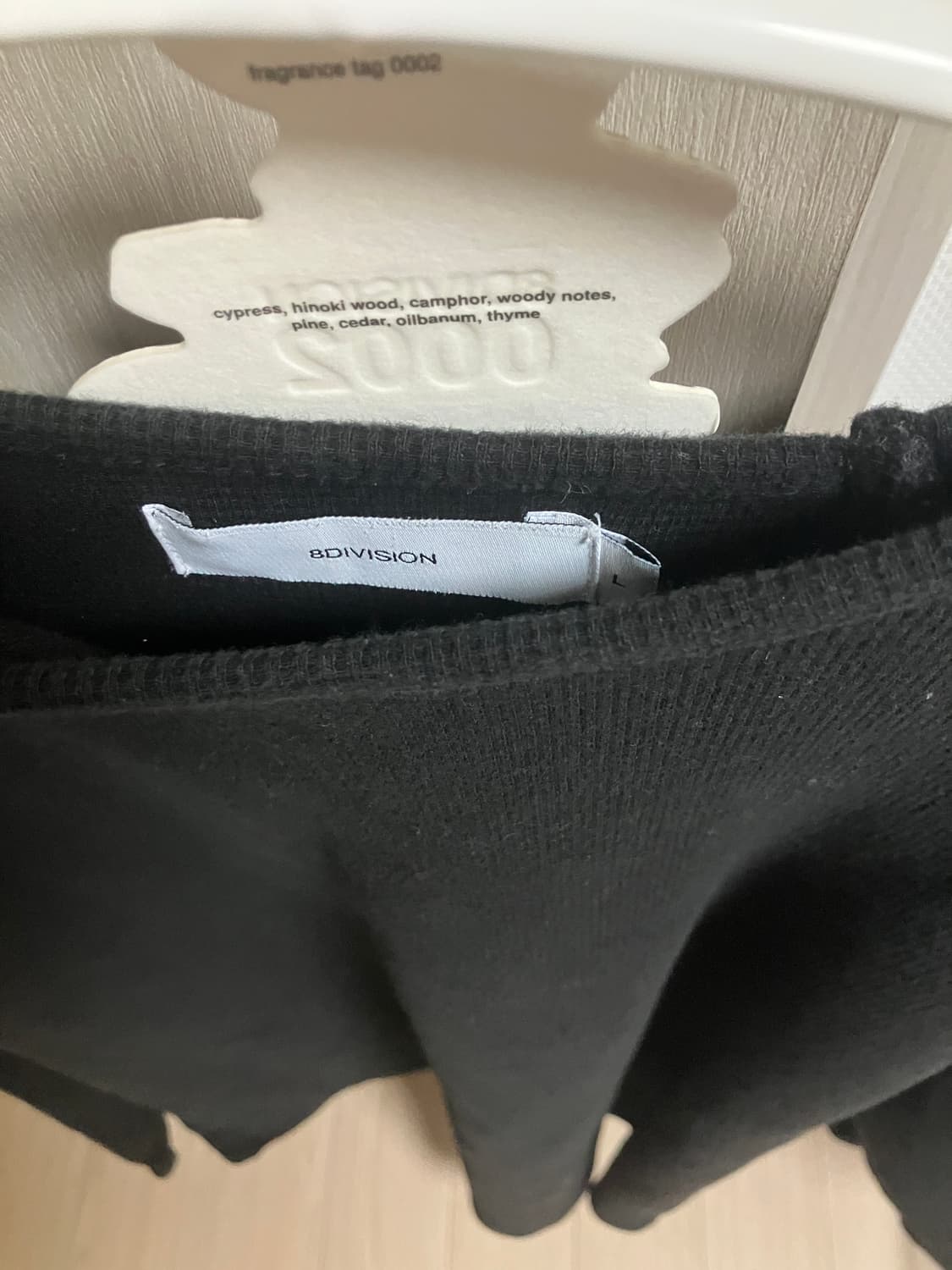 (L) 8division 롱슬리브 블랙 / 이니어 언유즈드 상품이미지3