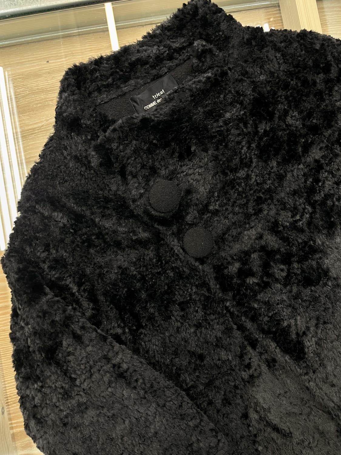 꼼데가르송 트리콧 12a/w 레이온 퍼 자켓 상품이미지4