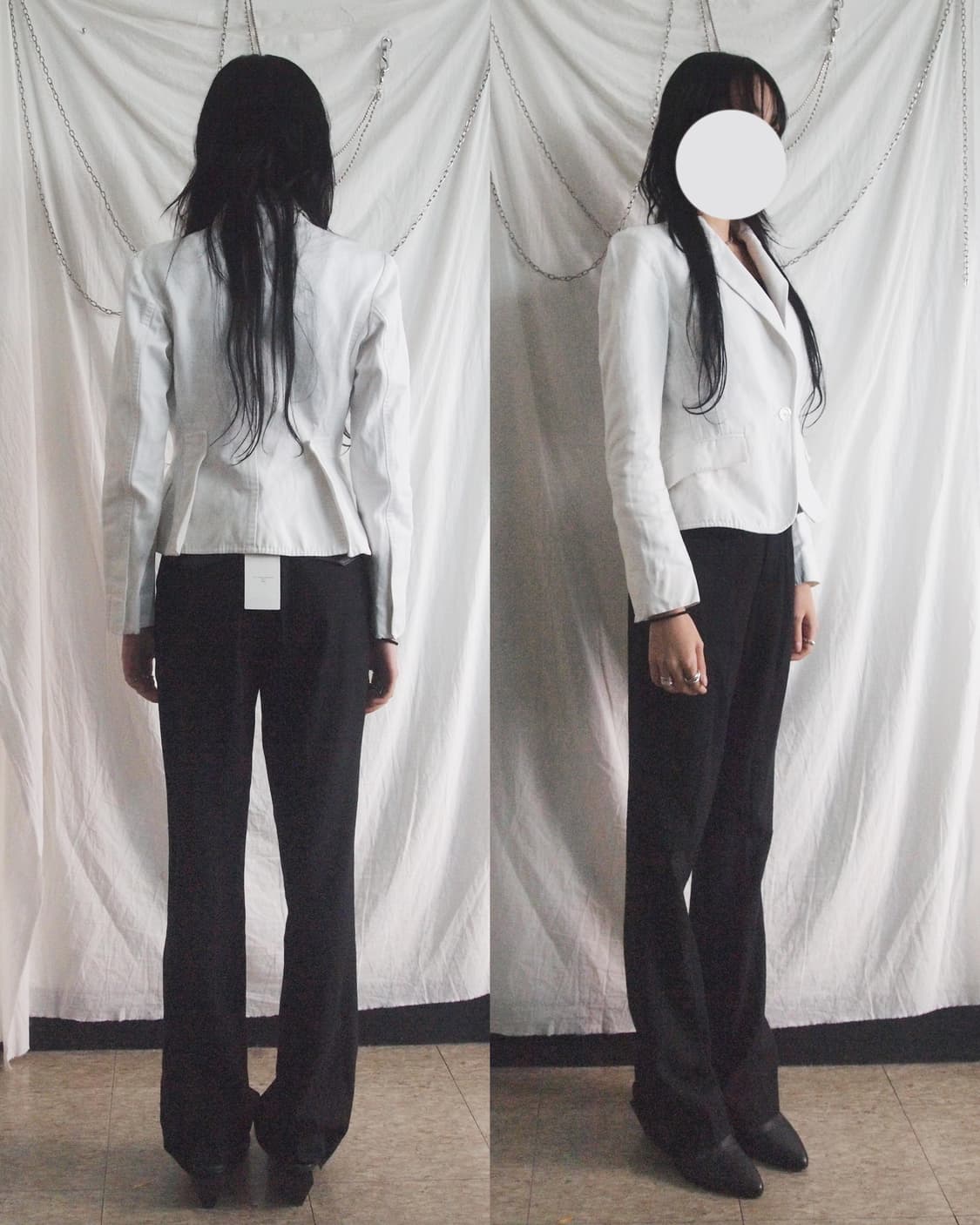 구찌 by 톰포드 크롭컷 화이트 블레이져 상품이미지2