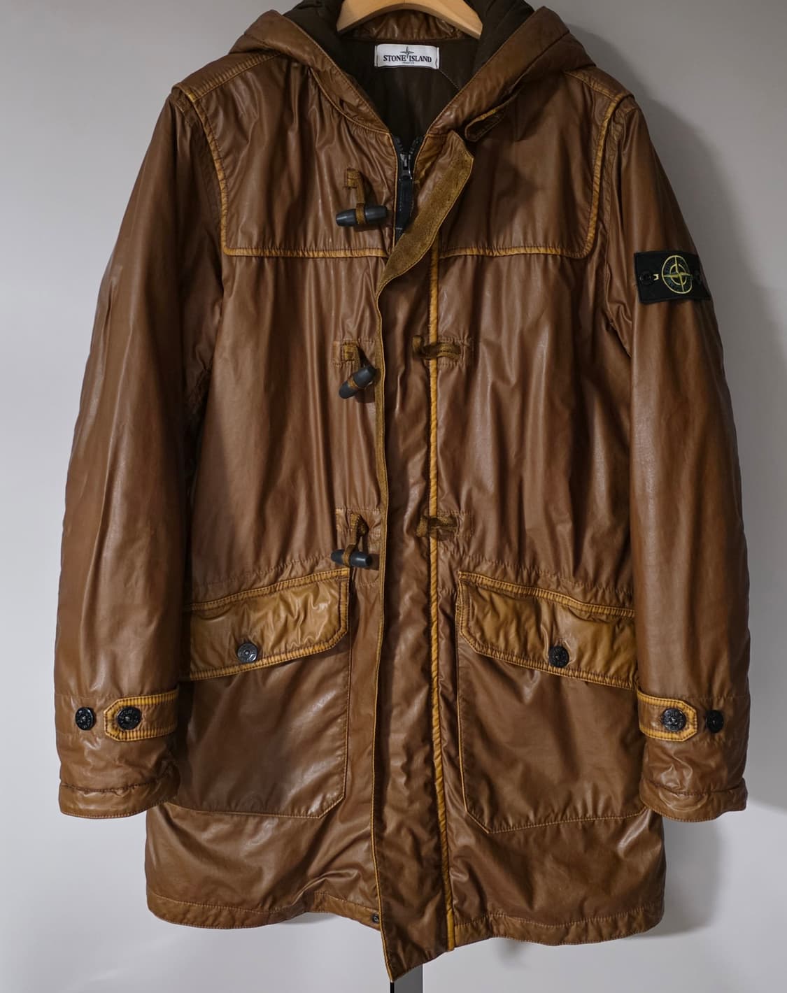 스톤아일랜드 30주년 무솔라 고마타 컴패스 패치 롱재킷. 싸이즈  100 상품이미지1