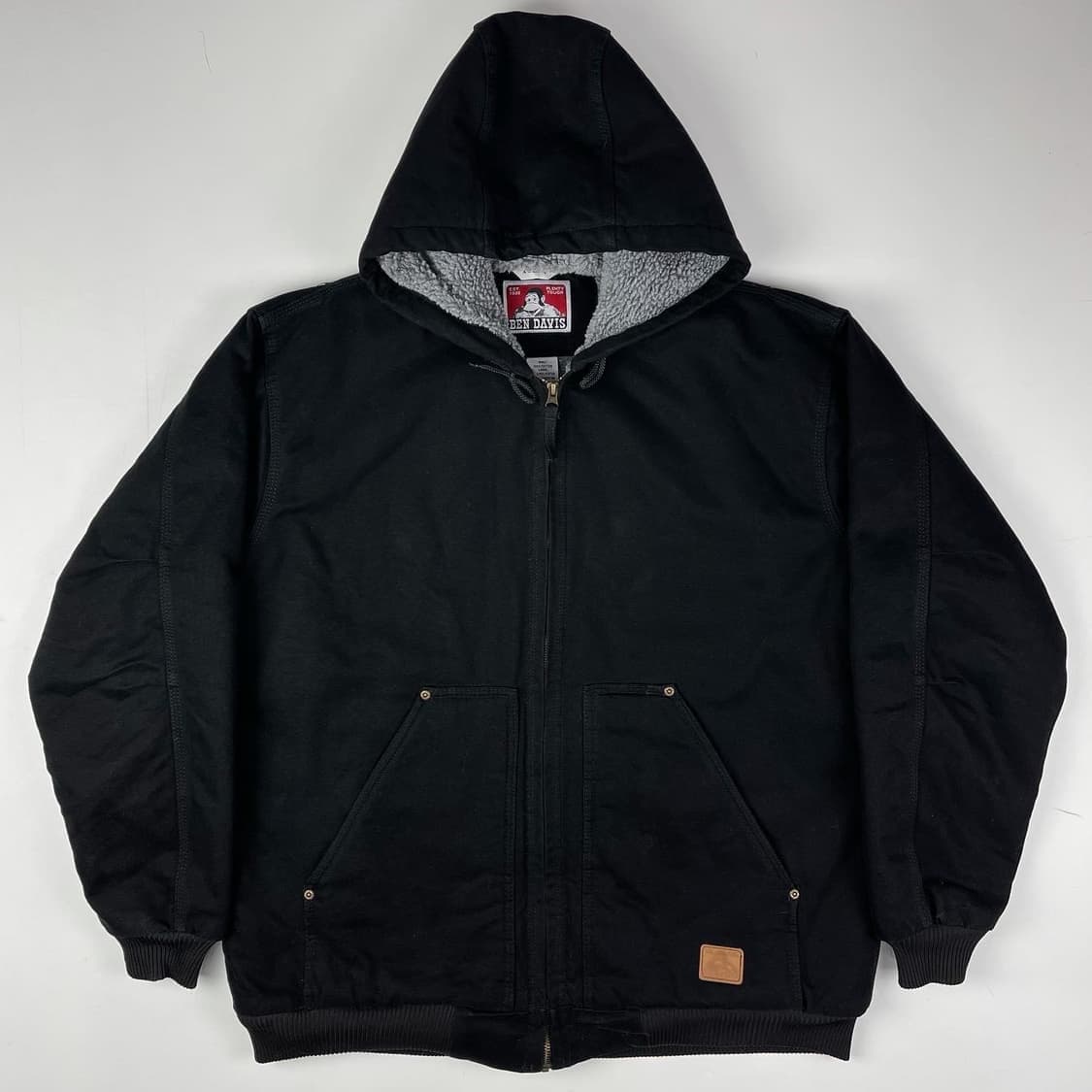 XL 벤데이비스 블랙 쉐르파 라인 후디드 워크 자켓 칼하트 베이프 상품이미지2