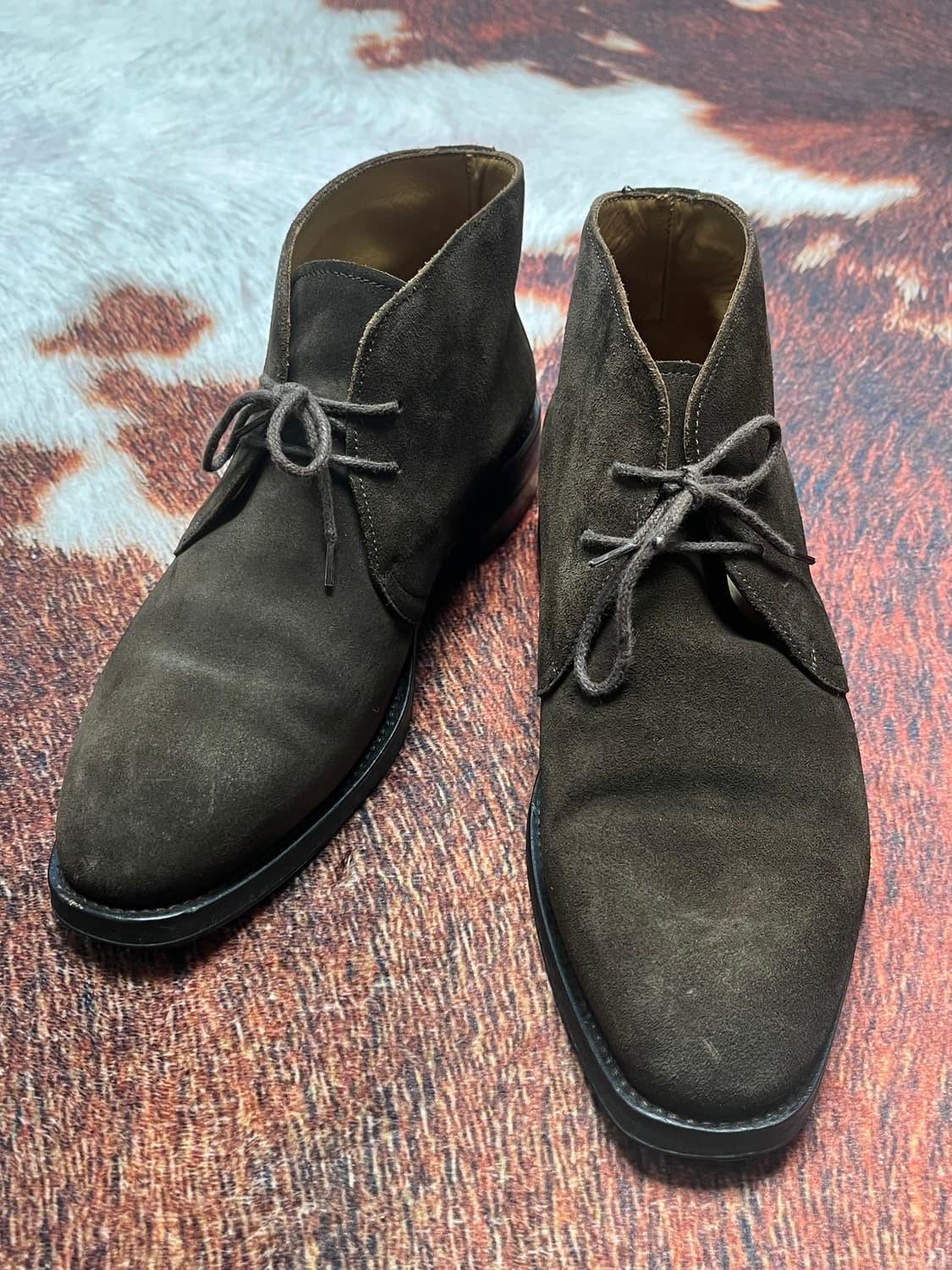 [7] Cruz de Pedra 742 브라운 스웨이드 처카부츠 상품이미지3