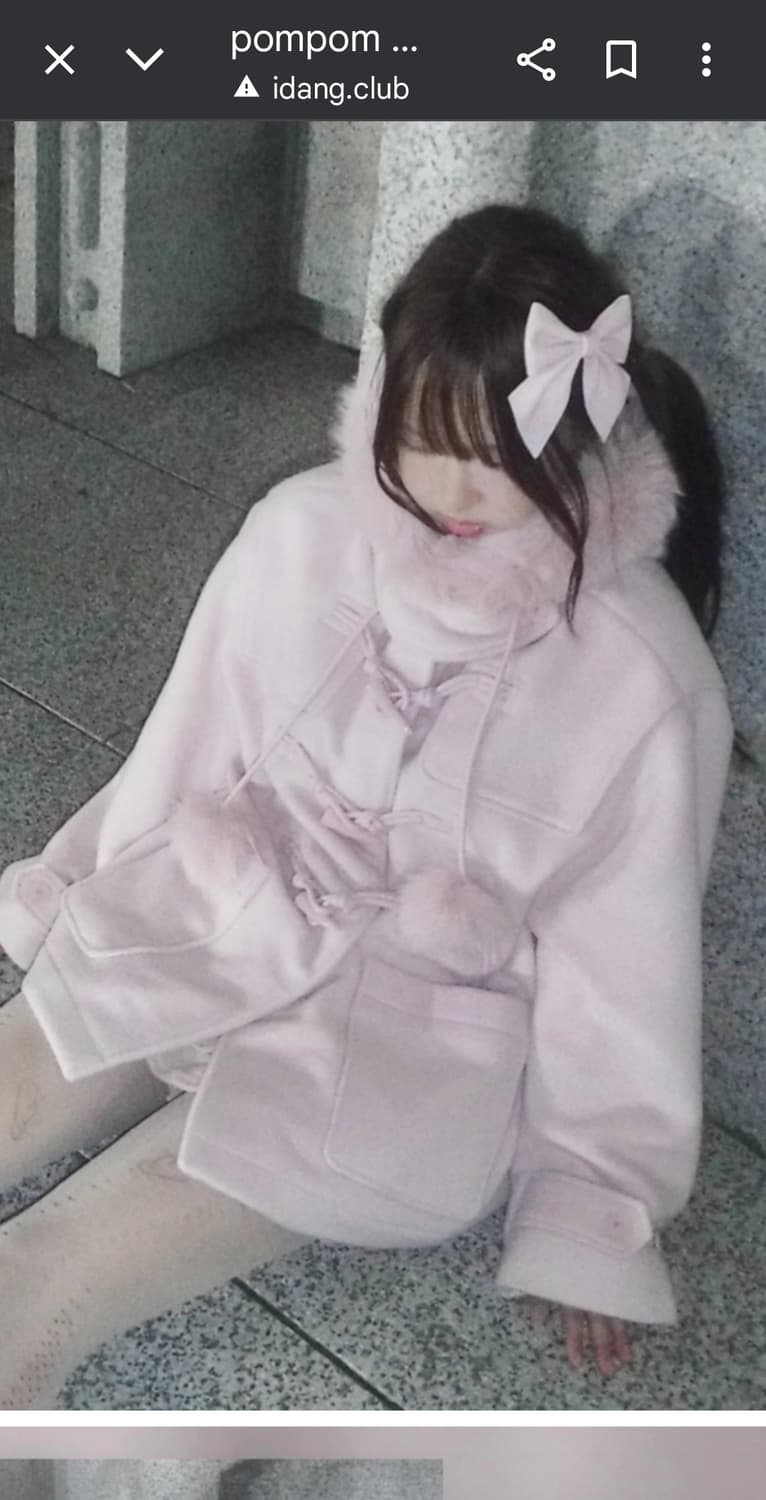 아이당클럽 폼폼 하프코트 상품이미지2