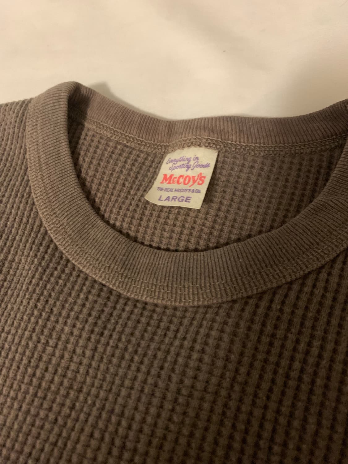 리얼맥코이 와플 써멀 롱슬리브 L 상품이미지1