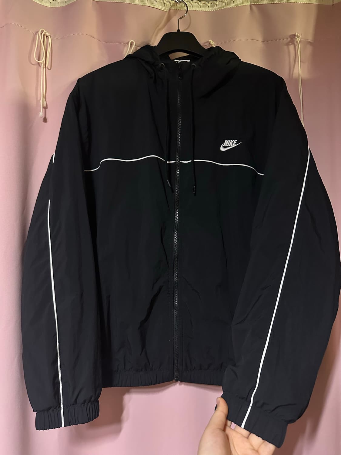 나이키 바람막이 나이키블랙 바막 나이키 후드 바람막이 집업 상품이미지1