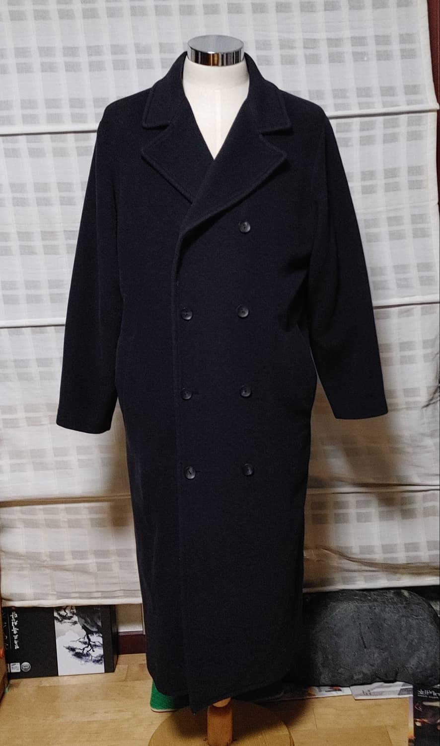 (INTERMEZZO) 인터메조 오버핏 네이비 롱코트 95~100 상품이미지3