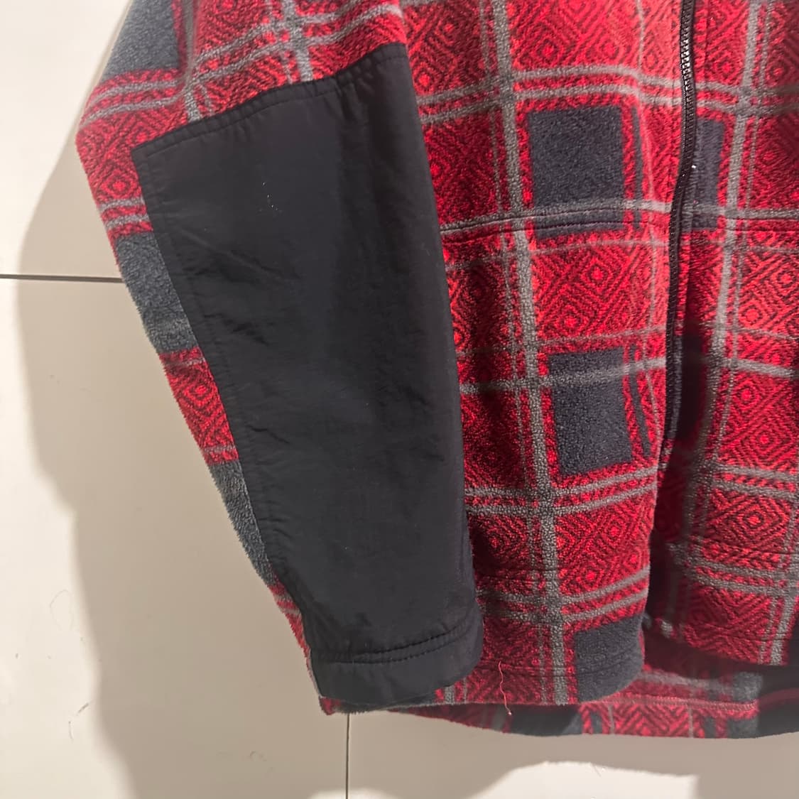 컬럼비아 레드 체크 플리스 상품이미지3