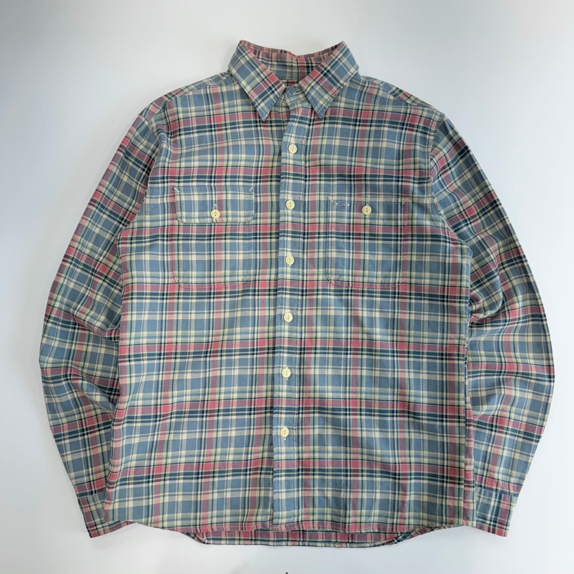 Polo 폴로 투포켓 블루 체크셔츠 상품이미지3