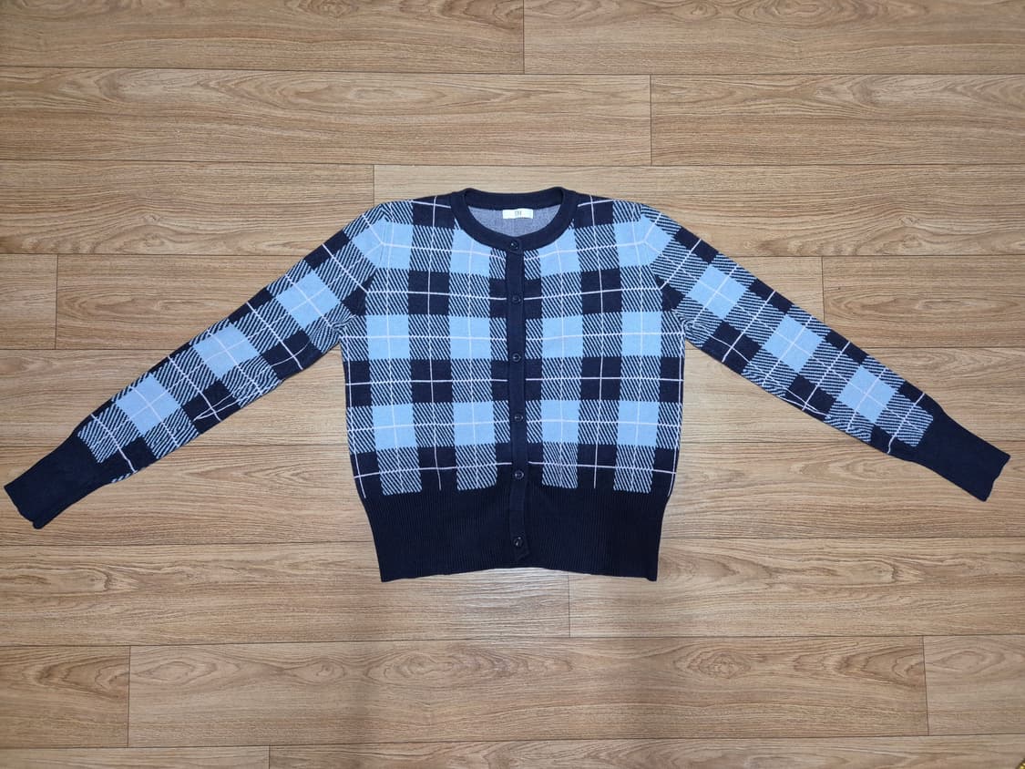 잇미샤 체크 니트 가디건 상품이미지5