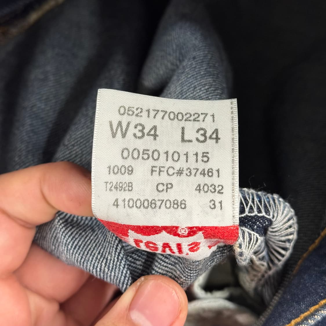 리바이스 501 스트레이트 진청 (34) 상품이미지10