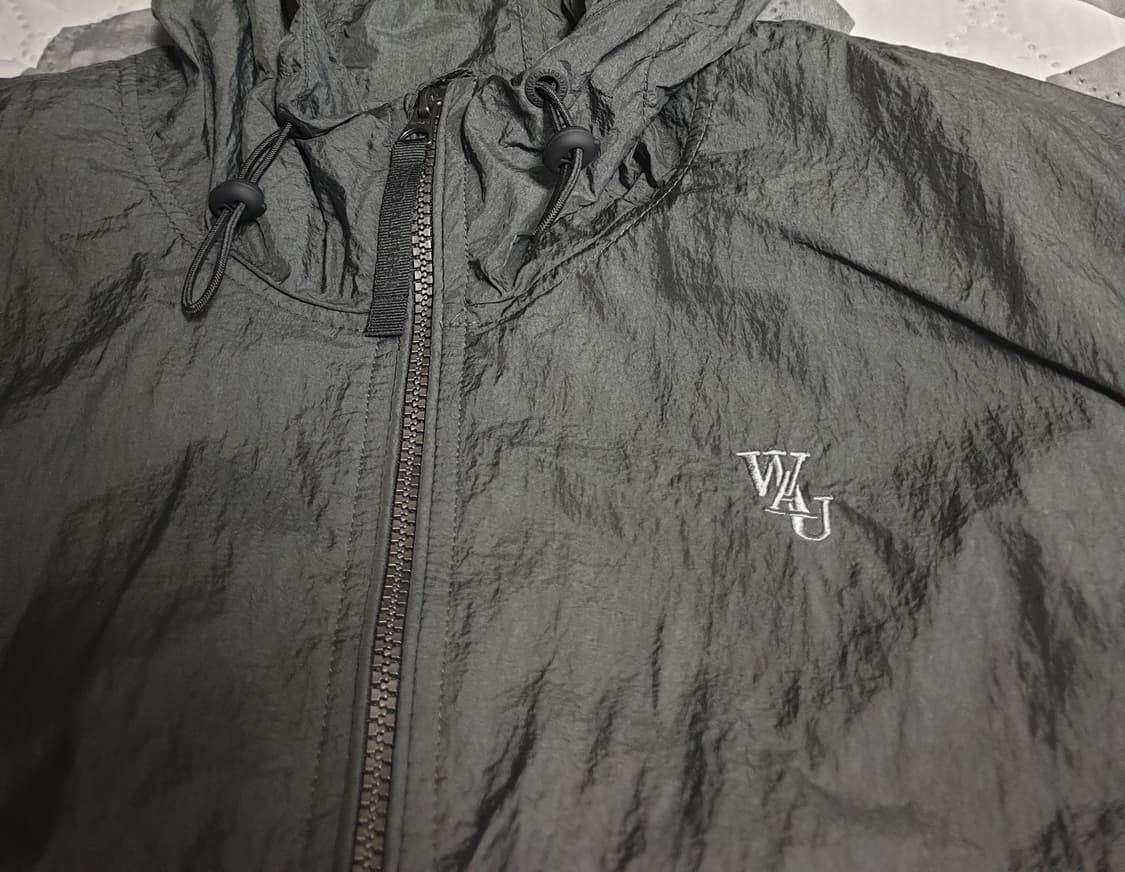 후아유 자수레터링 나일론100% 셋업 (상:크롭:M 하:와이드:S) 상품이미지2