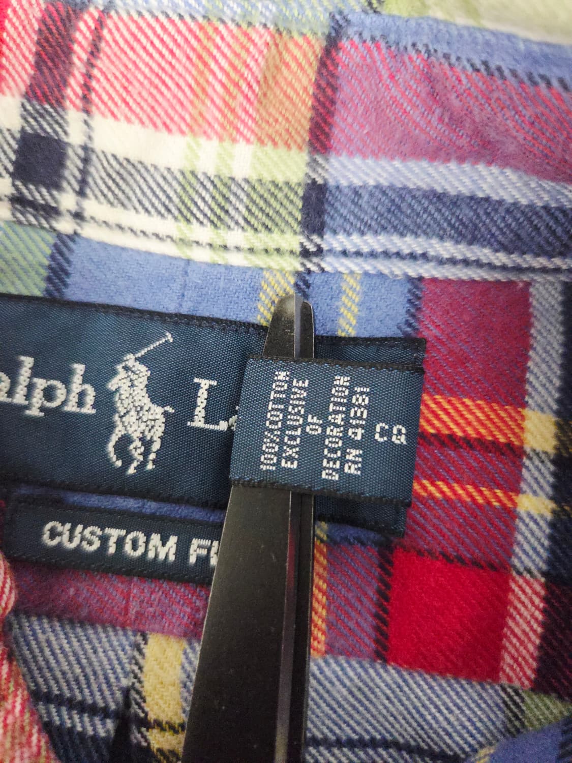 폴로 랄프로렌 커스텀핏 멀티 체크 셔츠 블루 상품이미지8