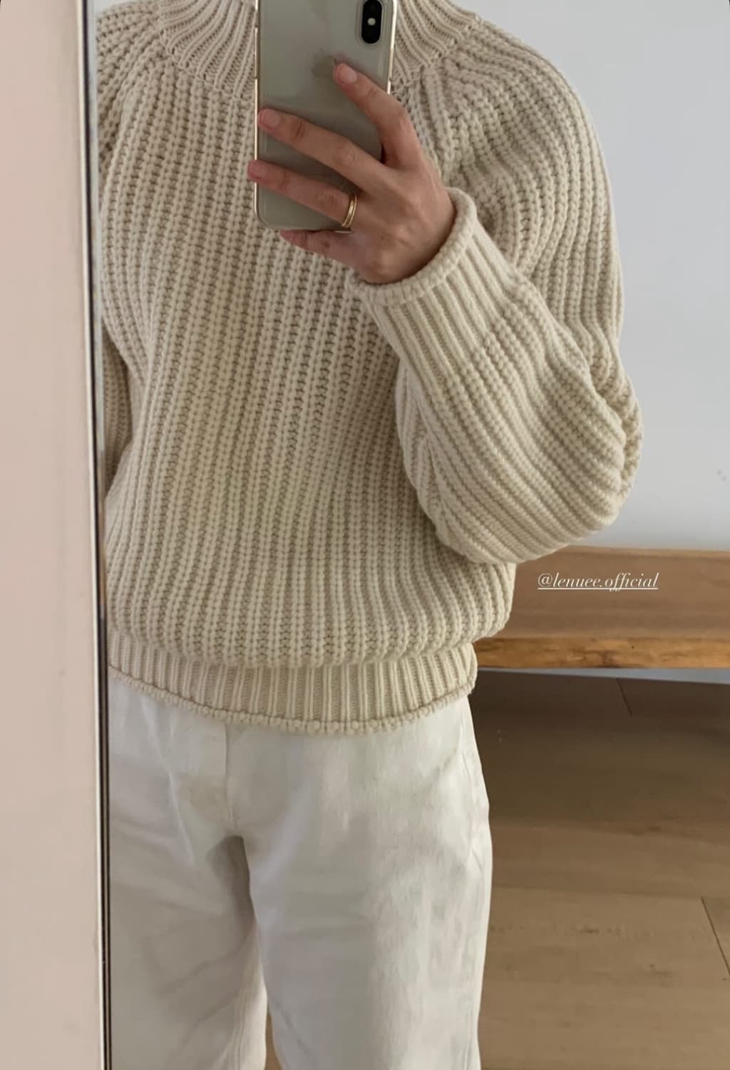 르누이 아이보리 니트 상품이미지4