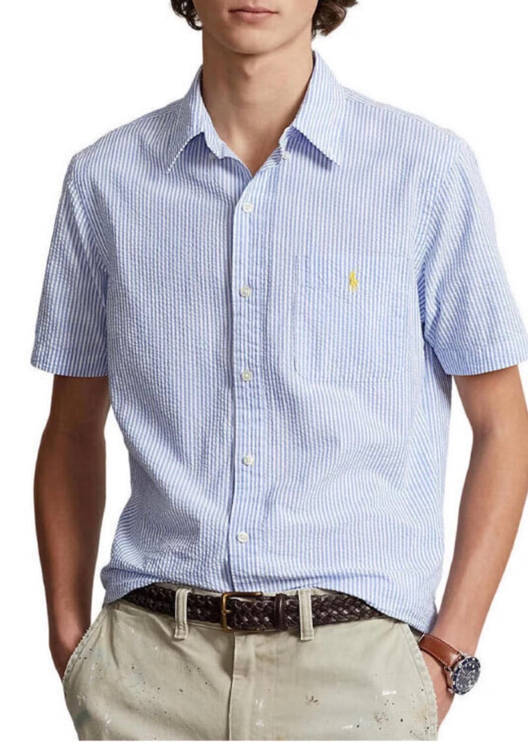 (정품)폴로랄프로렌 시어서커 반팔셔츠 상품이미지1