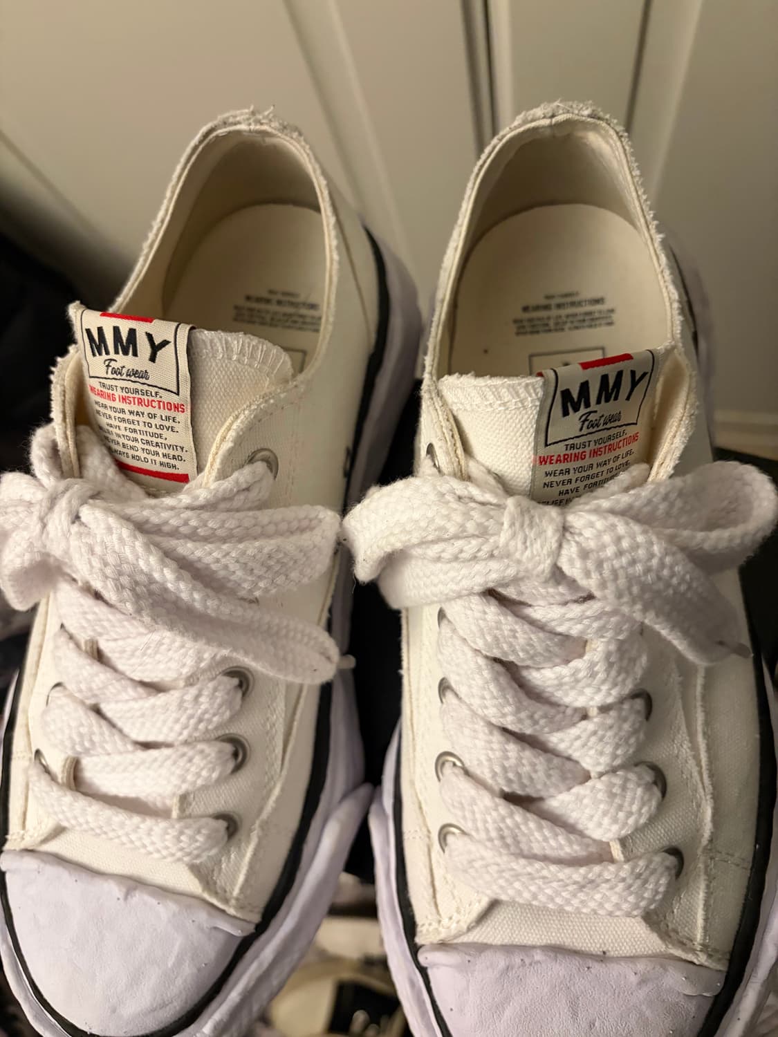 메종 미하라 야스히로 피터슨23 OG 솔 캔버스 로우탑 상품이미지3