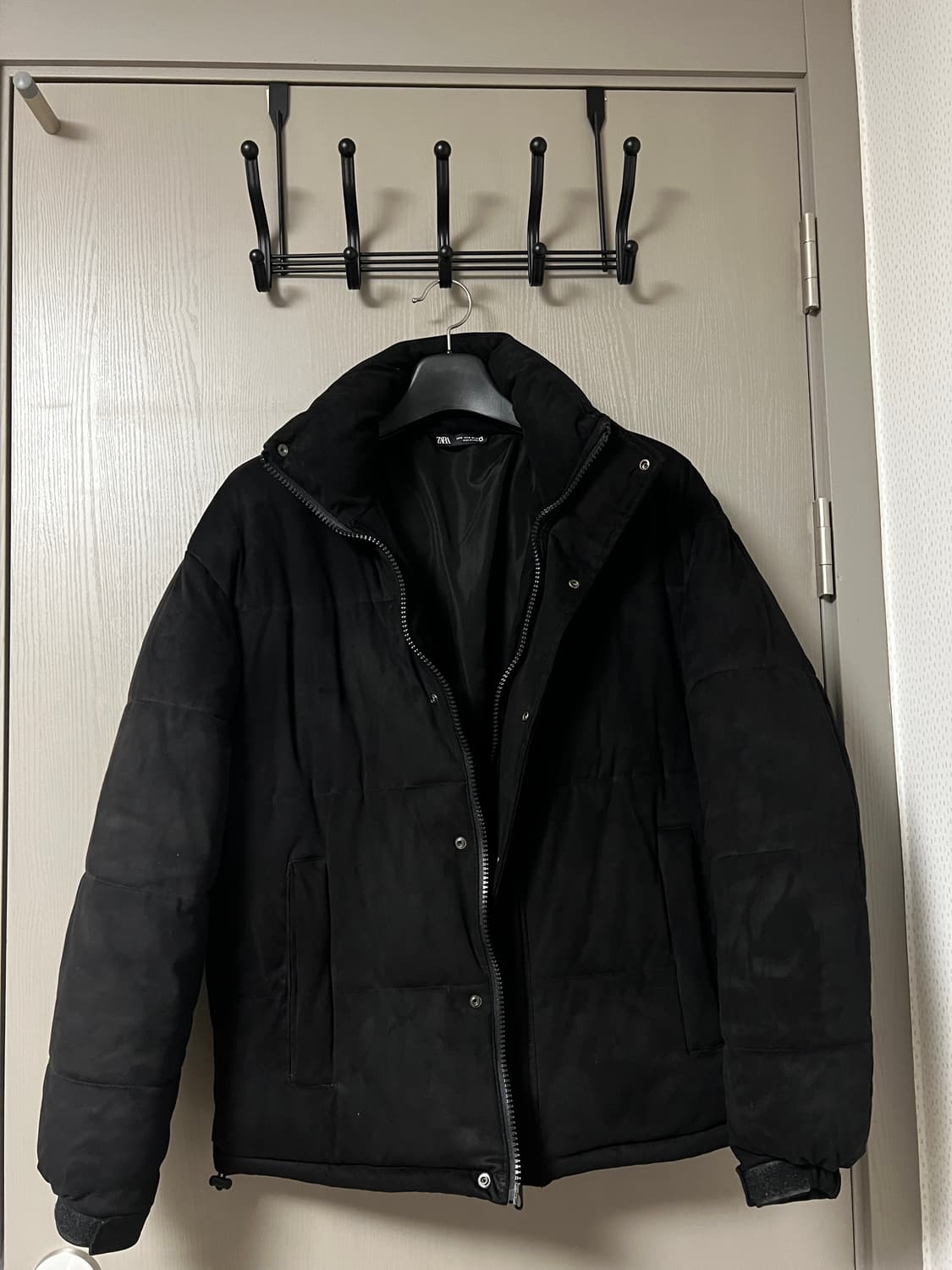 자라 퍼 에코 스웨이드 패딩 점퍼 M 상품이미지4