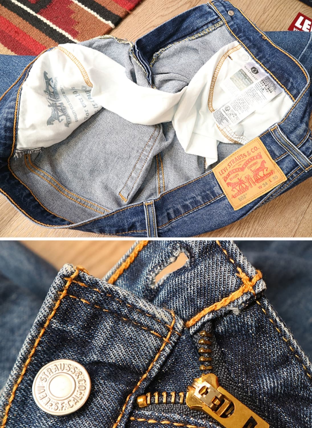 
LEVIS 리바이스 502 슬림핏 데님 33사이즈  상품이미지7