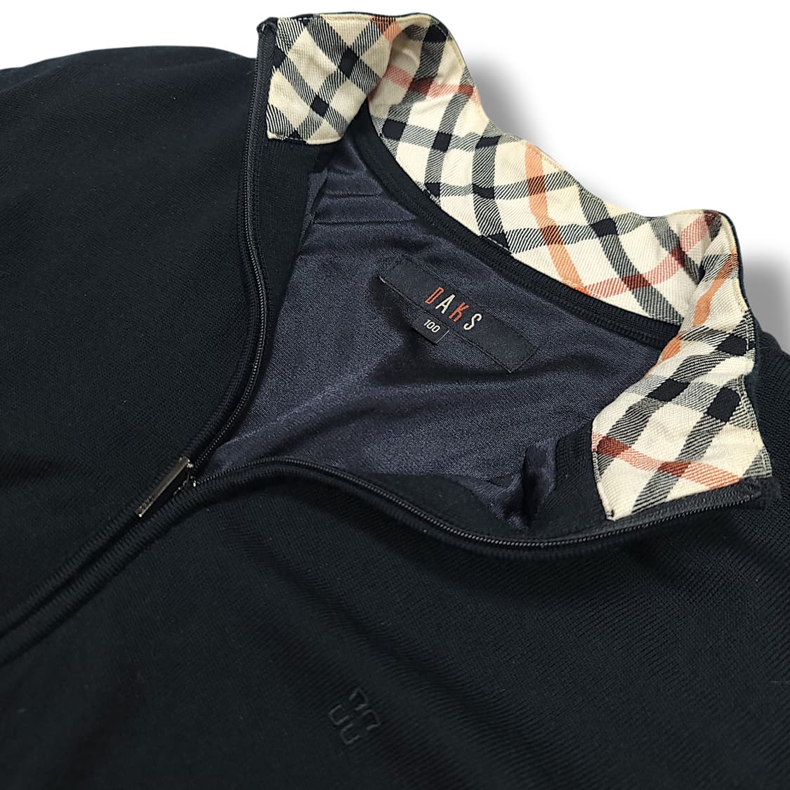 [100] 닥스 골프 블랙 니트 집업 가디건 상품이미지7