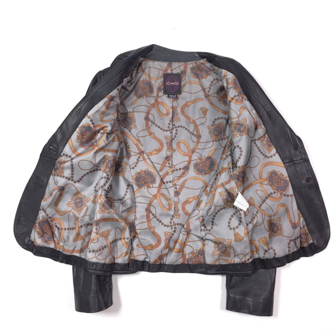 ICINOO 페미닌 셔링 양가죽 블레이저 자켓 55 상품이미지5
