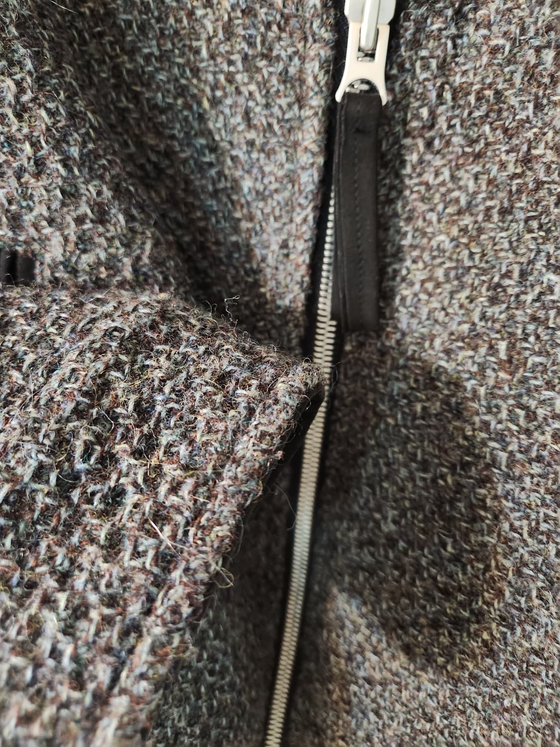 Cord 트위드 울 블루종 상품이미지5